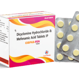 CISPAS-FEN Tablets Mefenamic Acid 250mg + Dicyclomine HCL 10mg