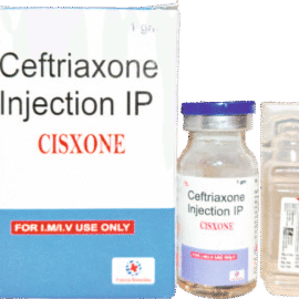 CISXONE Injection Ceftriaxone 1000mg with WFI