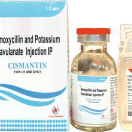 CISMANTIN Injection Amoxycillin 1000mg + Potassium Clavulate 200mg with WFI
