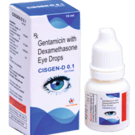 CISGEN-D 0.1 Eye Drop Gentamicin with Dexamethasone 0.1% Eye Drop